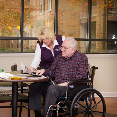 attendant care at nursing homes or hospitals